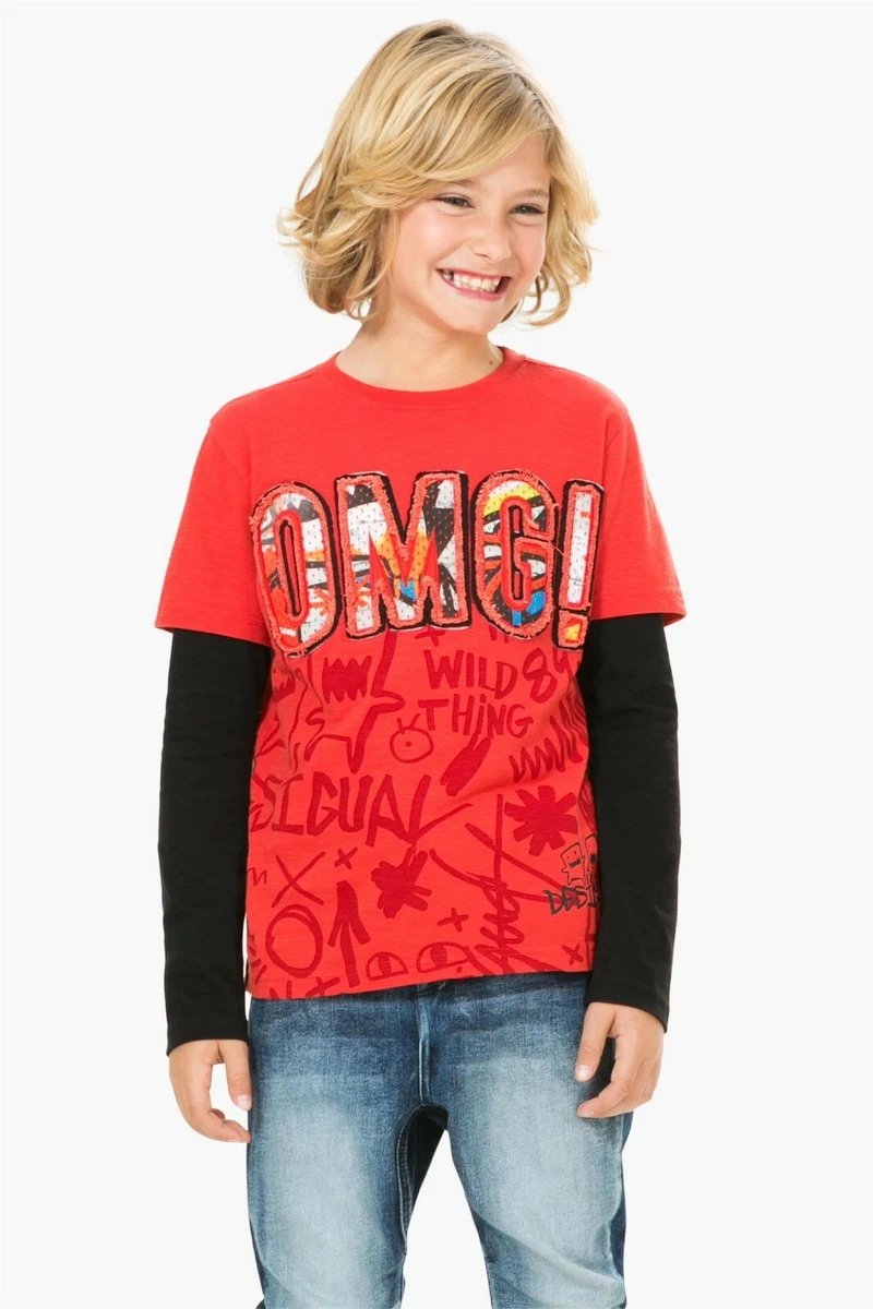 Desigual TS_Banana T-Shirt, Bianco, 3-4 Anni Bambino