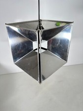 Designer Stainless Steel Ceiling Light Cube 24Cm E27 Pendant Hanging Lamp