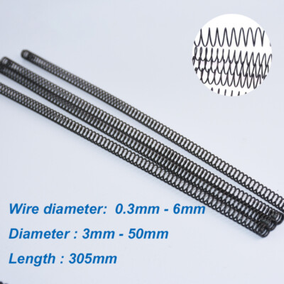 #ad Compression Spring Various Size 0.3 6mm Wia Dia 305mm Length Pressure Compressed $30.39