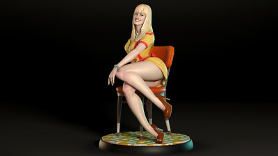 Caroline Channing, 2 Broke Girls, 1:10 Scale (143mm) Resin Model Kit Painted GK