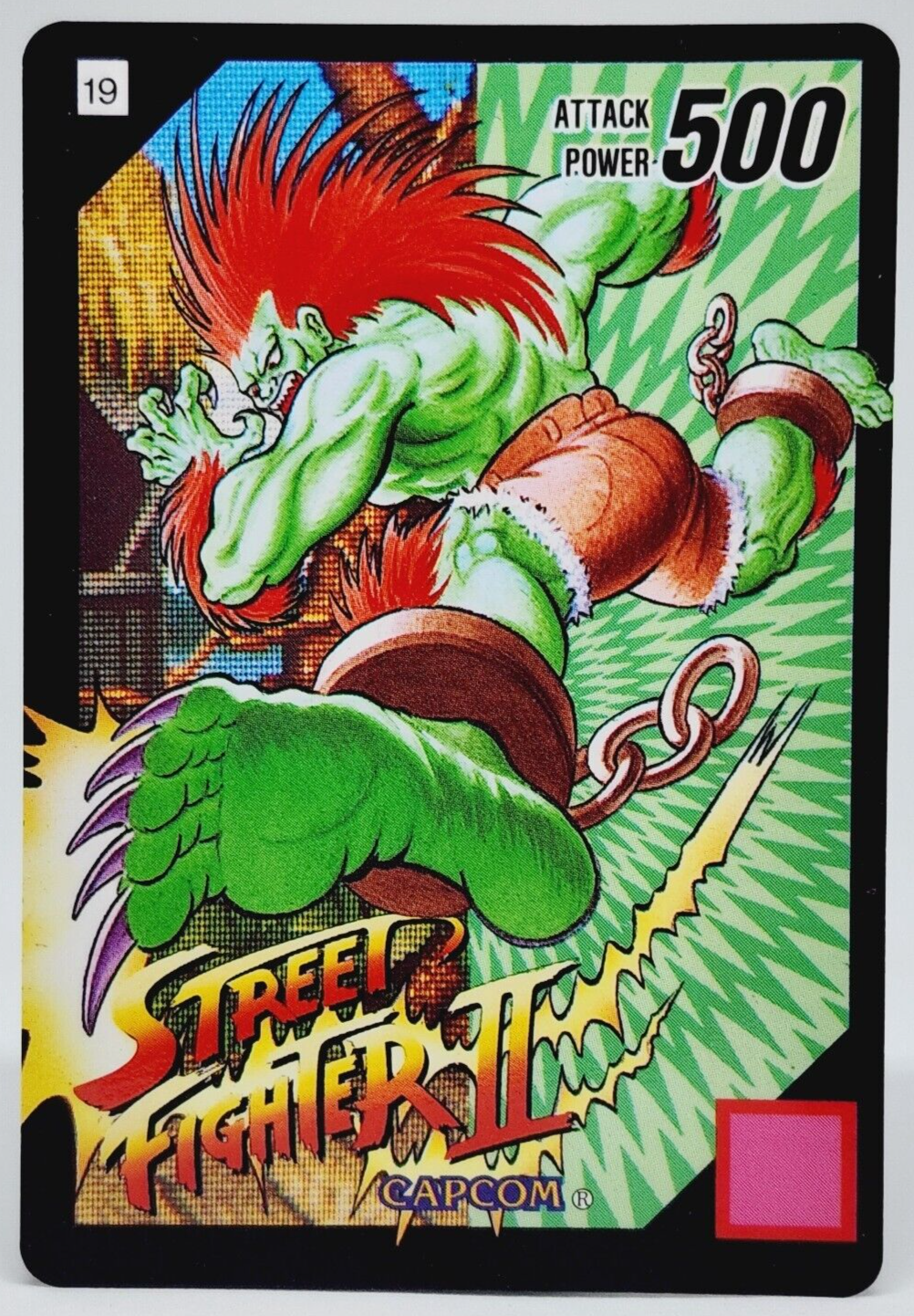 I found an extremely rare Street Fighter 2 Blanka cardboard standee from  the Super Nintendo days