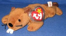 TY BUCKY the BEAVER BEANIE BABY - MINT with MINT TAG