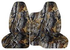 Truck Bench Seat Covers Camo Autumn Tree Fits 2004-12chevy Colorado 6040 Bench