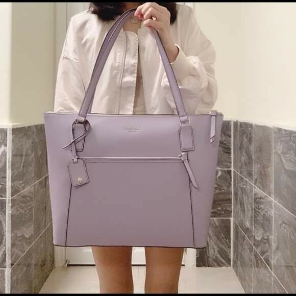 cameron pocket tote grey