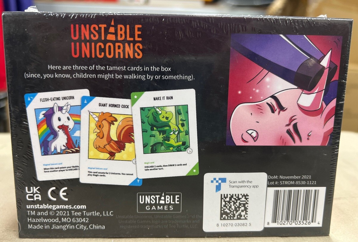 Unstable Unicorns: 2nd Edition NSFW Base Game New Sealed S21