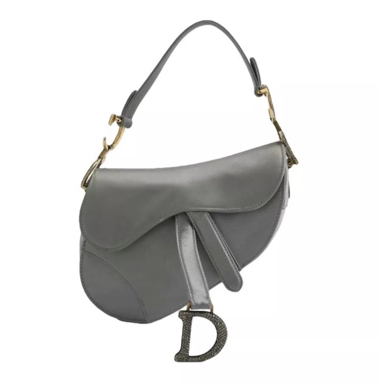 Mini sacoche de selle satin Dior incrusté de diamants édition limitée 