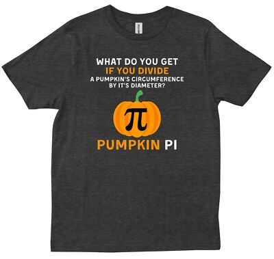 Funny Halloween Costume Math Teacher Pumpkin PI Adult Friends Gift T-shirt
