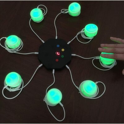 Antwoord-buzzer Met Licht En Geluid – Rode X-knop, Voor Quizzen, Klaslokaal En Feestjes (batterij 2x AA)