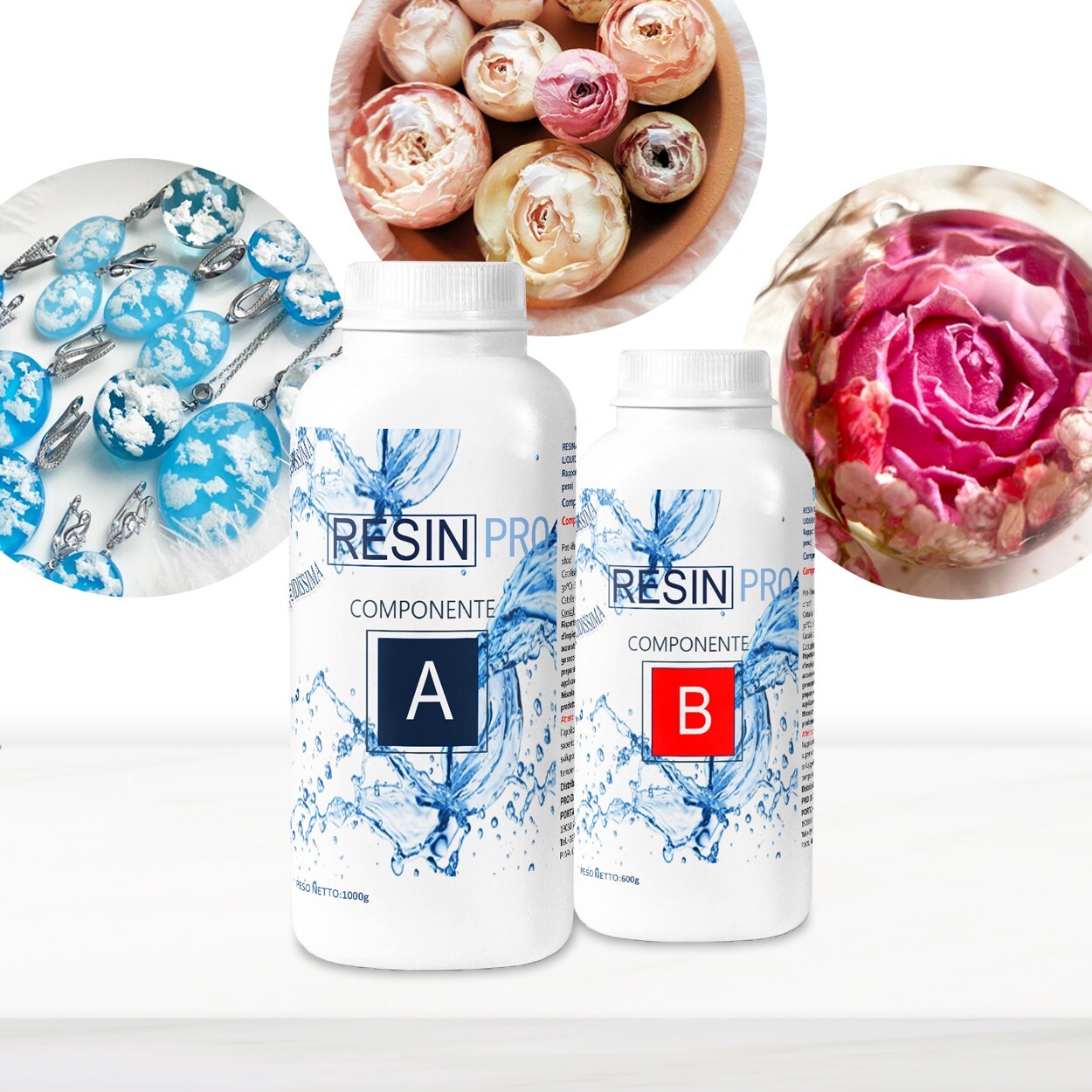 Résine époxy très liquide Liquidissima 320g inclusion bijoux coulée transparente