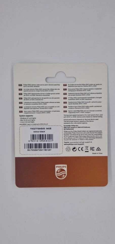 NEW Philips 64 GB Micro SD Memory Card Ultra Speed Class 10 SDHC SD Adapter SDXC - Image 2 of 2