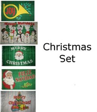 3x5 Merry Christmas Happy Holidays 30 5 Flag Wholesale Set 3'x5' House Banner