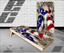 American Buck Obliteration Buck Cornhole Boards Bean Bag Toss Game