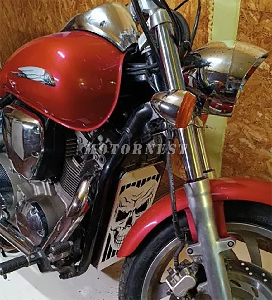 Protector de rejilla de cubierta de radiador "VTX" para Honda VTX 1300C/R/S/T 2003-09 08 07 06 05 Foto 3 de 4