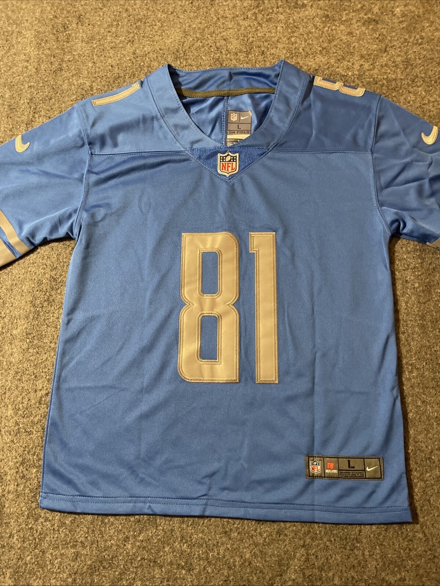 Nike Calvin Johnson #81 Detroit Lions NFL Jersey Youth Boys Large