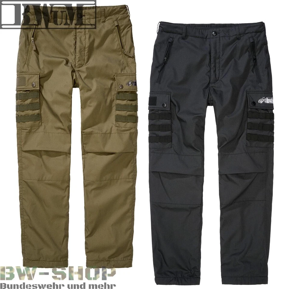 BWuM TACTICAL WINDBREAKER HOSE FLEECE MOLLE ARMEE REGENHOSE RIPSTOP THERMOHOSE - Bild 1 von 1