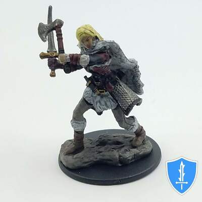 Human Female Barbarian - Icons of the Realms Premium Figures W3 D&D Mini NIB