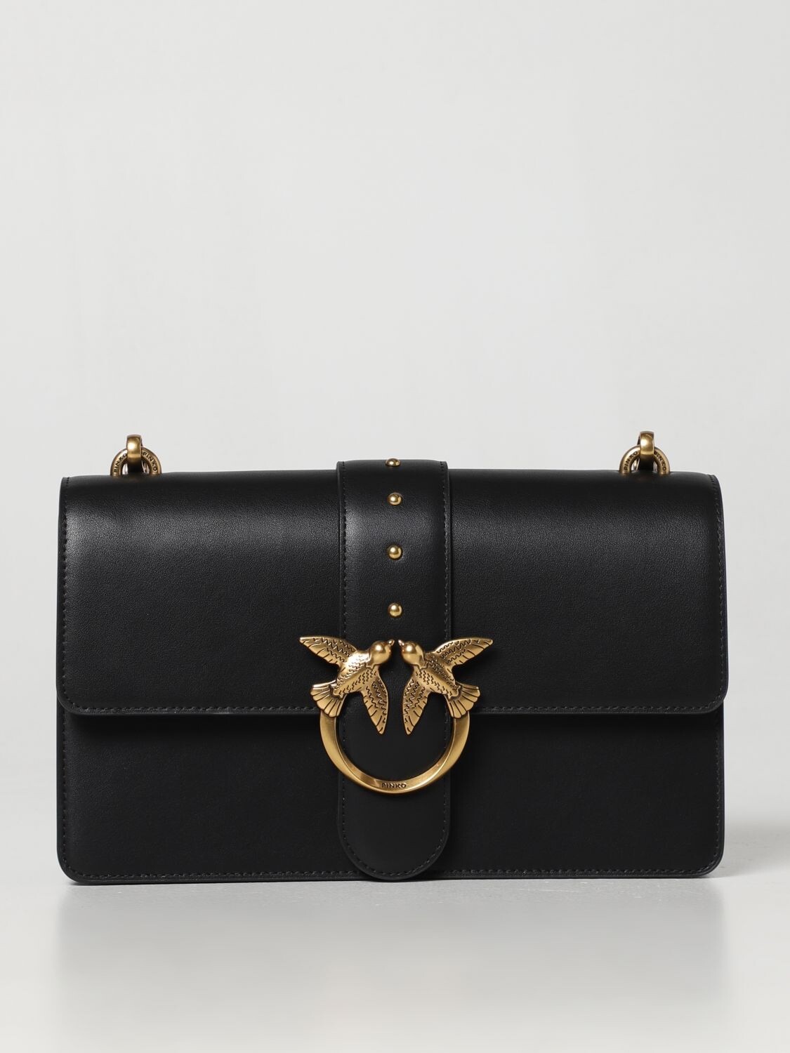 BORSA A TRACOLLA LOVE ONE BAG ICON PINKO 100053 NERO BLACK