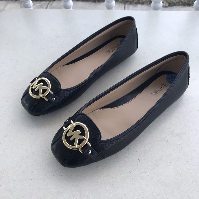 michael kors fulton flats black