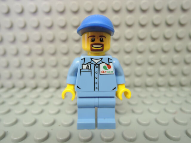 Lego Figur City Airport Mechaniker hellblauer Anzug Octan cty0679 60100