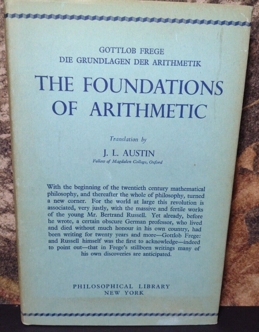The Foundations of Arithmetic by J.L. Austin English/German 1950