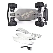 Upgrade For ARRMA 1/8 MOJAVE 4S RC Metal Chassis Armor Axle Protector Plate Set