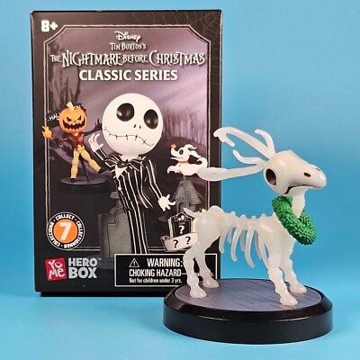 YuMe Nightmare Before Christmas Hero Box - Skelett Rentier 10cm/4inch Open Box
