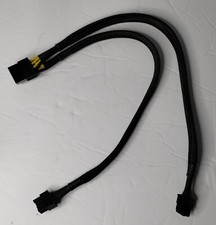 PCI-E 8-pin to 2x 6 2-pin 6-pin/8-pin Sleeved Y Splitter Mining Cable 12 in