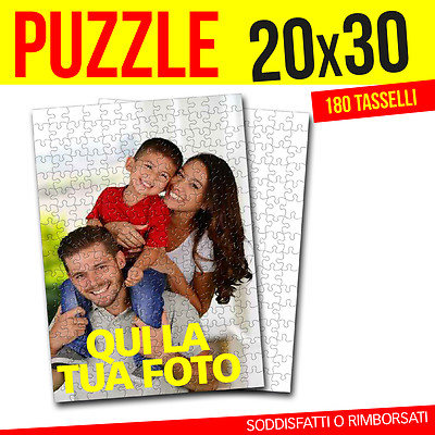 Puzzle Personalizzato 30x20 Con Foto, 180 Pezzi, Regalo Originale