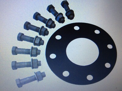 PE Rohrleitung Flansch Fugendichtungssatz 80mm NP 16 M16 x 90mm s/n/2W verzinkt