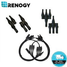Renogy Y Branch Solar Connectors Panel Parallel Splitter Coupler Cable FM MF
