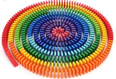 1200 er Domino Spiel Dominosteine Holz Spielzeug ab 3 Jahre Bausätze für Kinder.