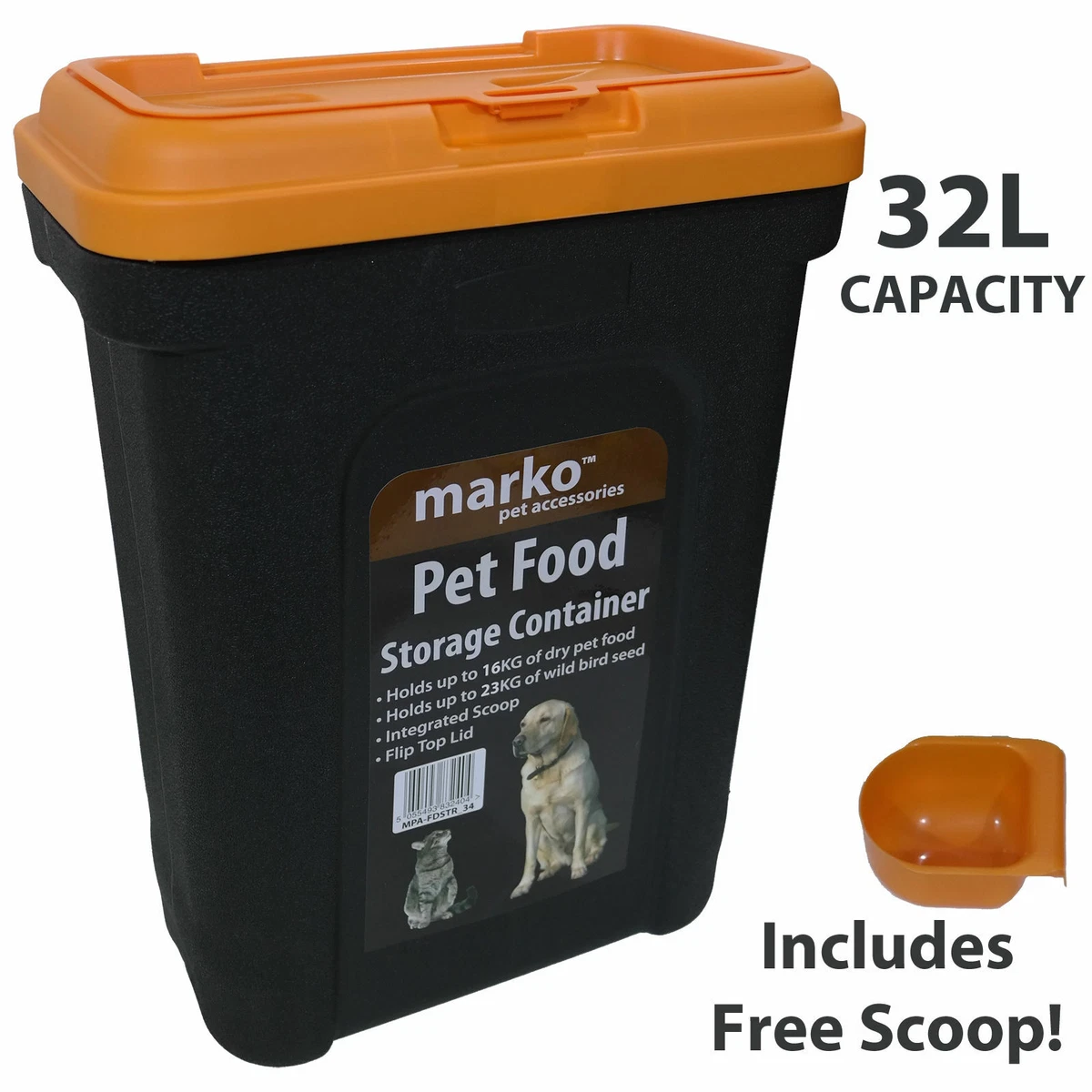 Dry dog hotsell food container