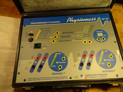 Physiomass SC23 3-Strom-Elektrotherapiegerät - Koffer - komplett - 90er