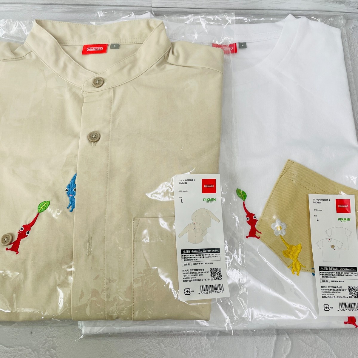 PIKMIN Treasure Collection T-shirt & Shirt Set Size US: M (JP: L