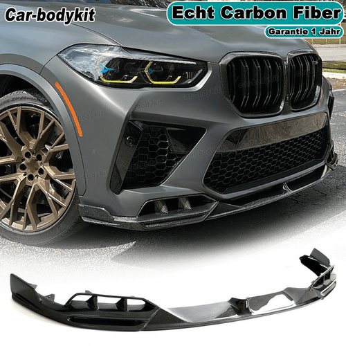 Labio de alerón carbono alerón delantero espada difusor para BMW F95 X5M F96 X6M 19-24 - Imagen 1 de 11
