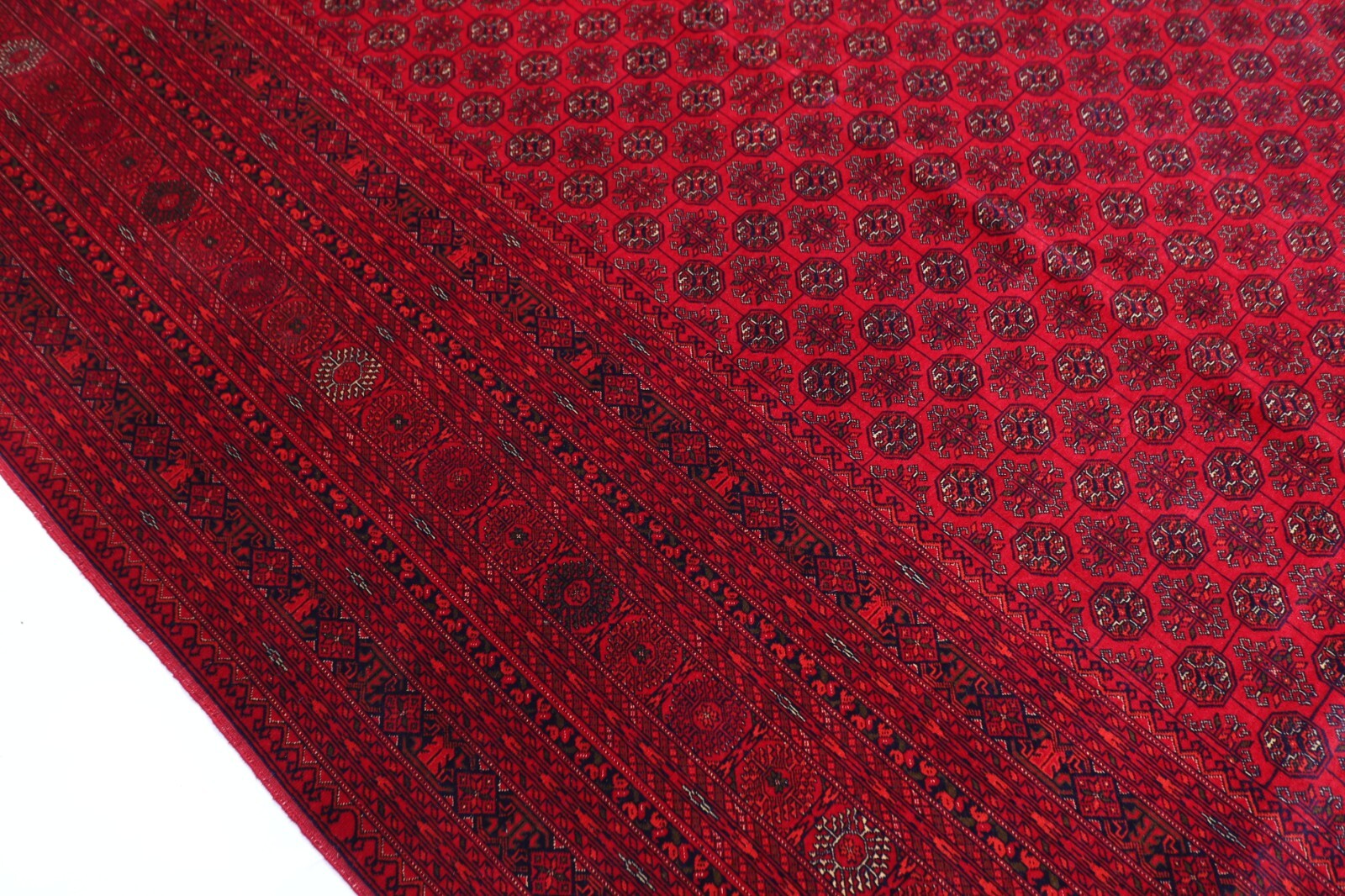 10 x 13 ft Tribal Bokhara Red Area Rug Afghan Hand Knotted Wool Living ...