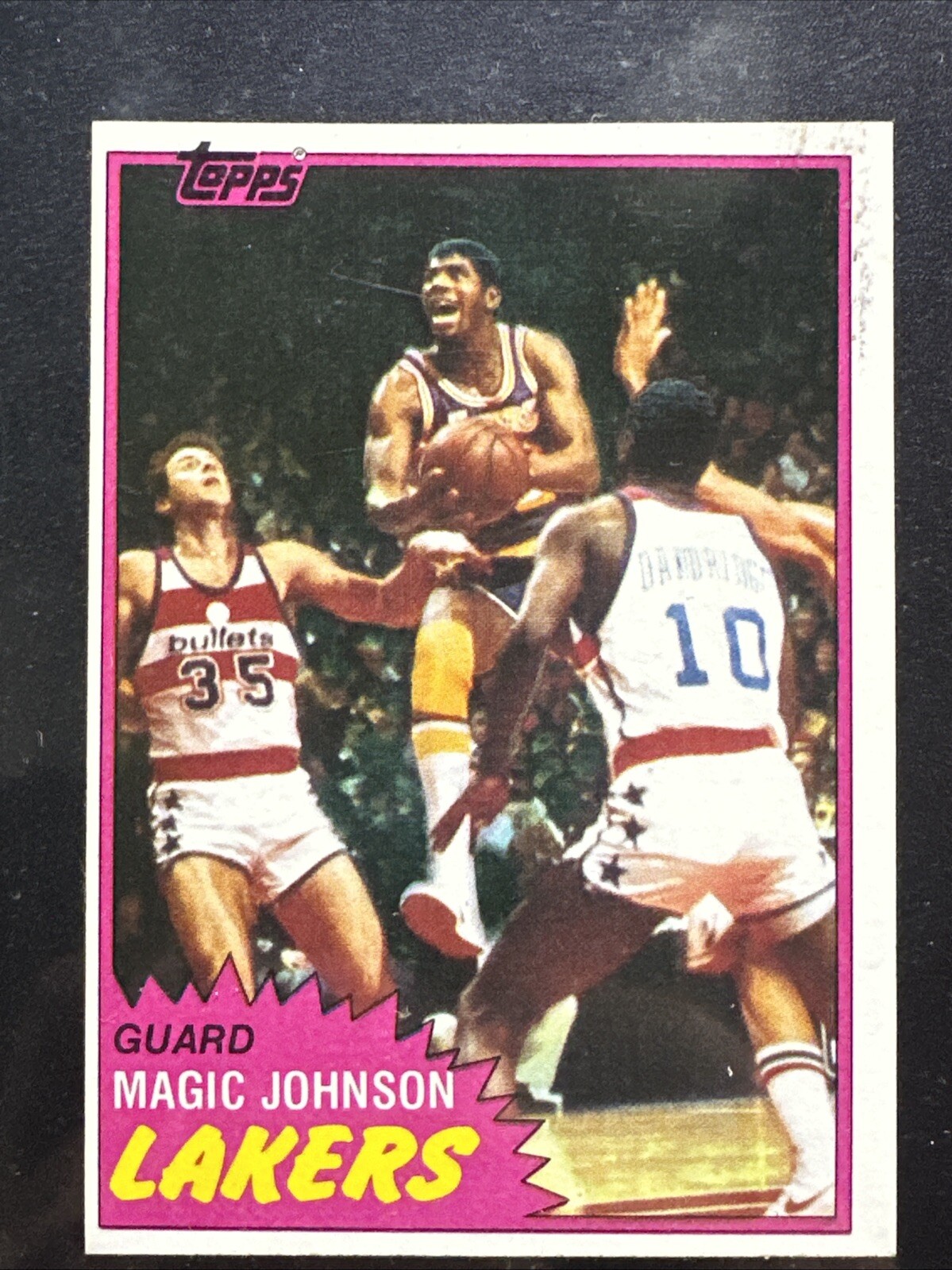 1981-82 Topps Magic Johnson #21 Los Angeles Lakers NBA Basketball Card