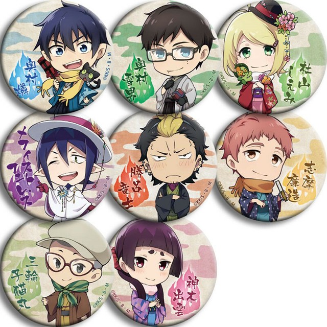 Anime Cosplay Blue Exorcist Ao no Ekusoshisuto Rin Okumura Badge Cartoon Brooch | eBay