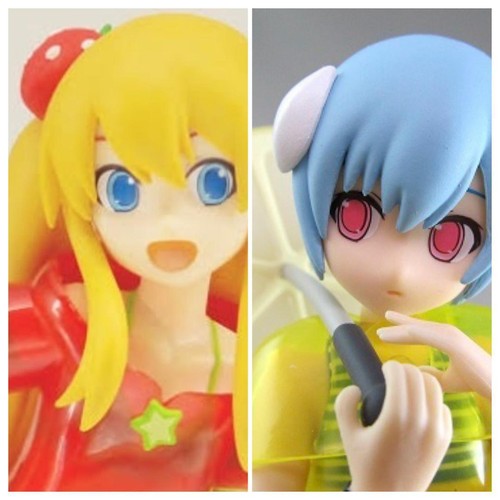 Evangelion Fruits punch Rei & Asuka Figure SEGA Neon Genesis Japan