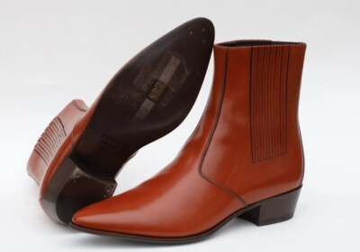 Celine Jacno Chelsea Mens Boots Size 41/ US 8 in Brown
