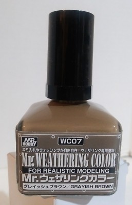 Gunze Sangyo Mr Weathering color WC-07, Grayish Browm 40ml.