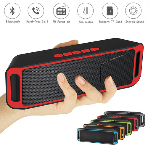 SC208 Portable 4.0 Wireless Bluetooth Speaker Stereo Subwoofer Support FM TF USB - Afbeelding 1 van 18