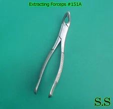3 EXTRACTING FORCEPS DENTAL SURGICAL INSTRUMENTS # 151A
