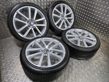 Genuine OEM Volkswagen Golf GTD GT Charleston 18" Alloy Wheels Mk5 Mk6 Caddy !!