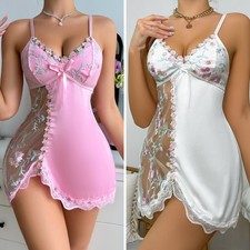 Women Sexy Lingerie Teddy Babydoll Sleepwear Underwear Nightgown Slip Dress Set