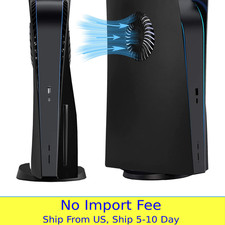 Faceplate For Disc Edition PS5 with Cooling Vent and Dust Filter Cover Side Skin