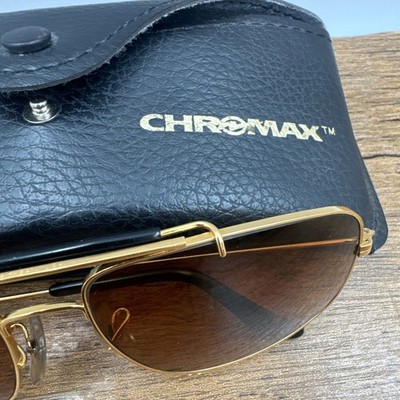 【美品】B&L RAY-BAN レイバン W1699 58117 サングラス Vintage B&L Ray Ban USA Outdoorsman Chromax 58-17 Driving