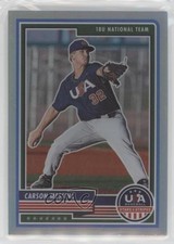 2023 Panini USA Baseball Stars & Stripes Silver Prizm Carson Messina #10 rs2