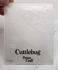 Vintage Cuttlebug Provo Craft Embossing Folder Flower Petals Leaves