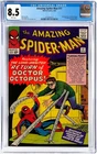 Amazing Spider-Man 11 CGC 8.5 White Pages 1964 Marvel Comics 2nd Doctor Octopus